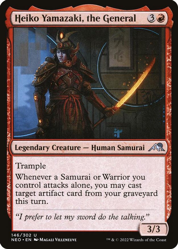 Heiko Yamazaki, the General | 146 | Kamigawa: Neon Dynasty