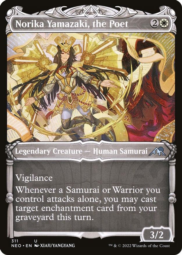 Norika Yamazaki, the Poet (Showcase) | 311 | Kamigawa: Neon Dynasty