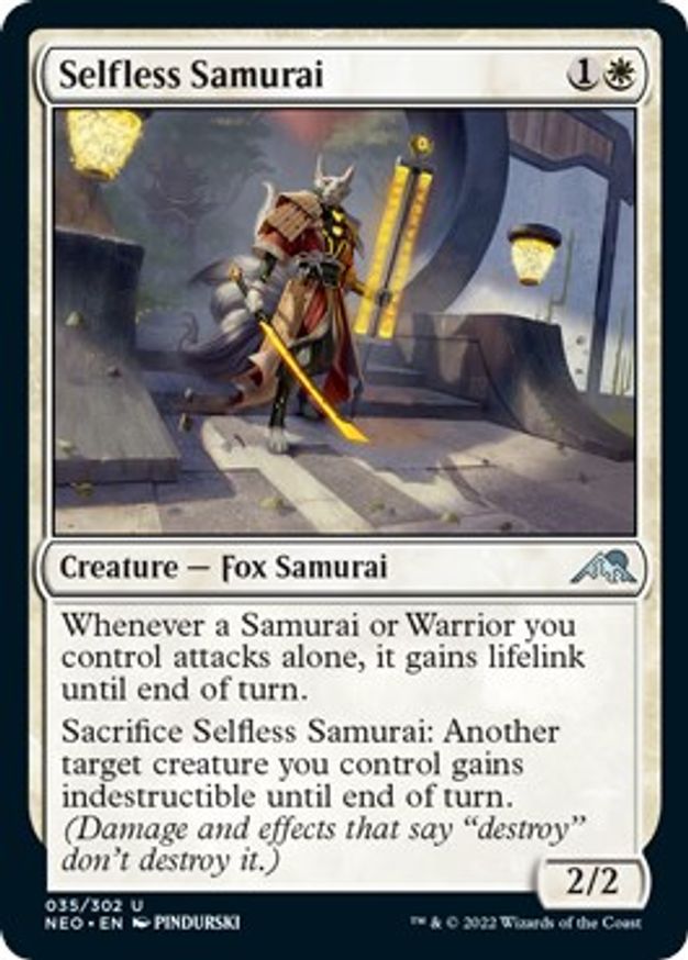 Selfless Samurai | 35 | Kamigawa: Neon Dynasty