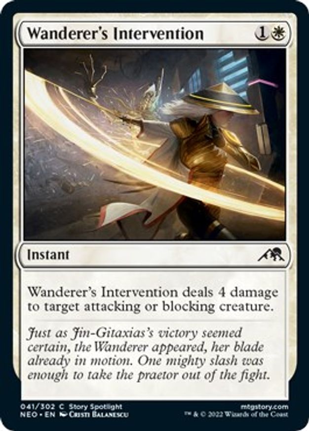 Wanderer's Intervention | 41 | Kamigawa: Neon Dynasty