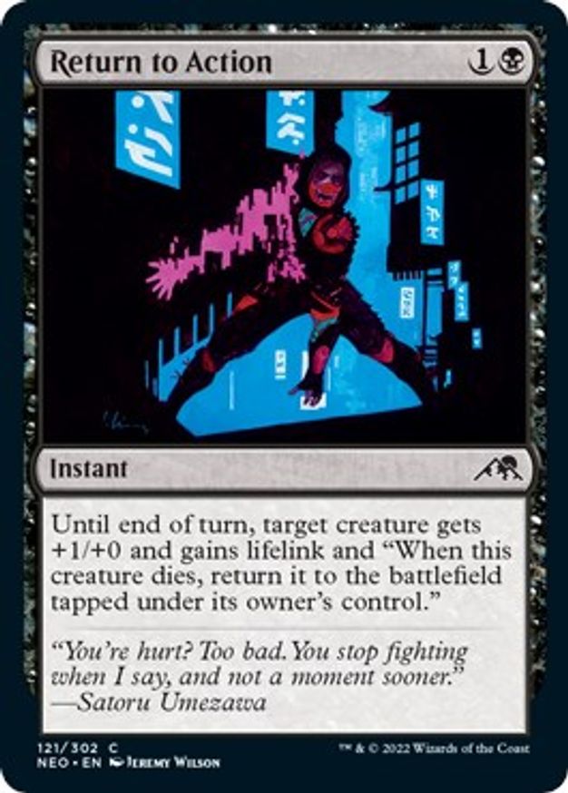Return to Action | 121 | Kamigawa: Neon Dynasty
