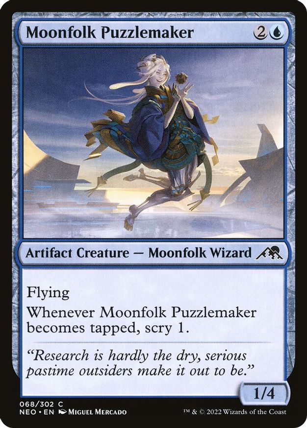Moonfolk Puzzlemaker | 68 | Kamigawa: Neon Dynasty