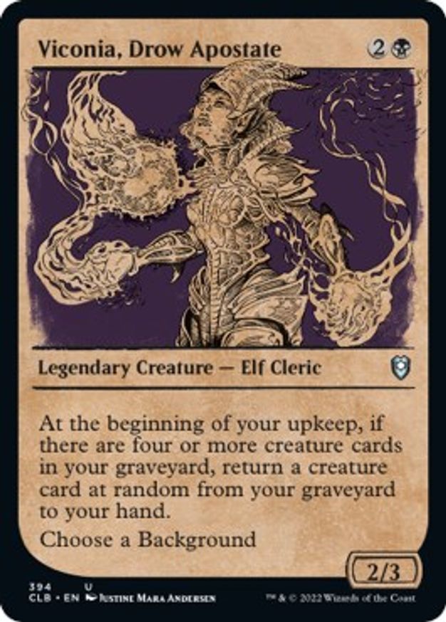 Viconia, Drow Apostate (Showcase) | 394 | Commander Legends: Battle for Baldur's Gate