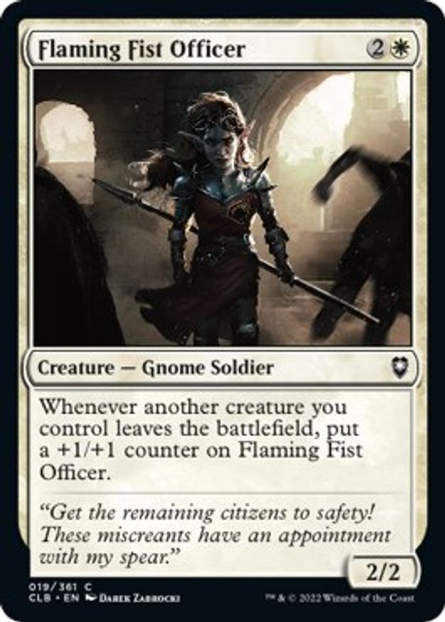 Flaming Fist Officer | 19 | Commander Legends: Battle for Baldur's Gate