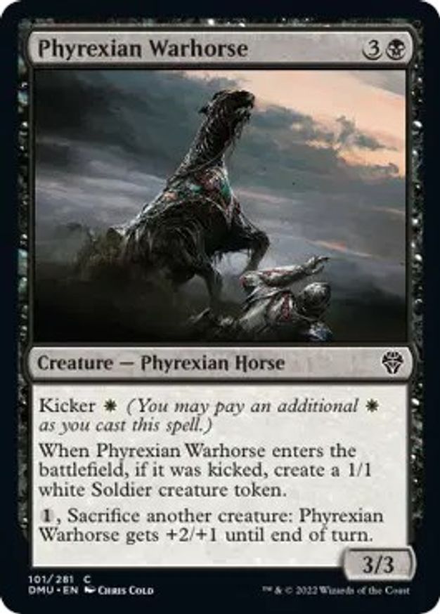 Phyrexian Warhorse | 101 | Dominaria United