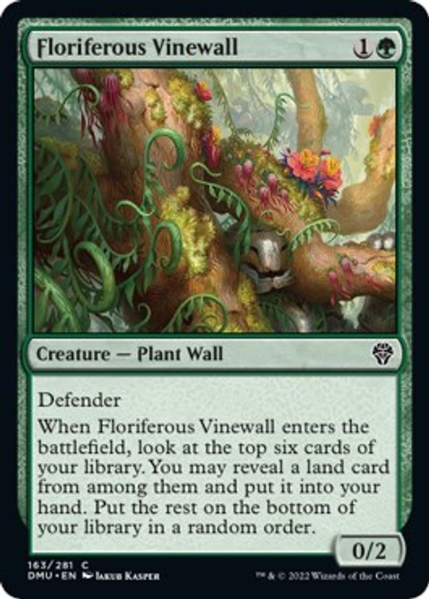 Floriferous Vinewall | 163 | Dominaria United