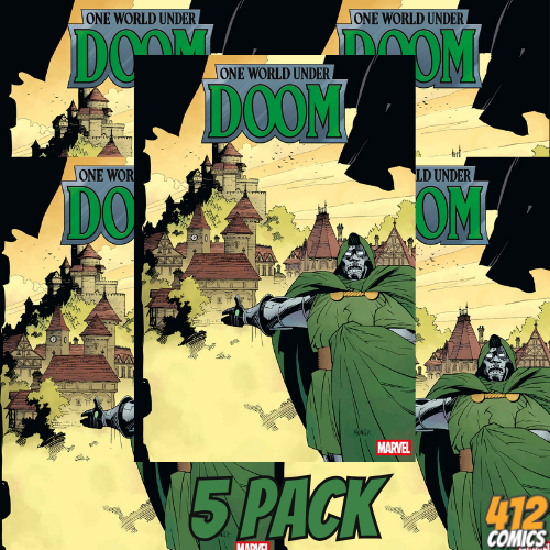 ONE WORLD UNDER DOOM #1 MIKE MIGNOLA VAR - 5 PACK (PRESALE 2/12/25)