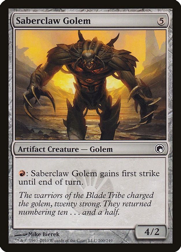 Saberclaw Golem | 200 | Scars of Mirrodin