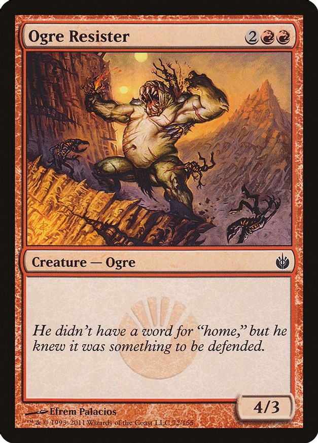 Ogre Resister | 72 | Mirrodin Besieged