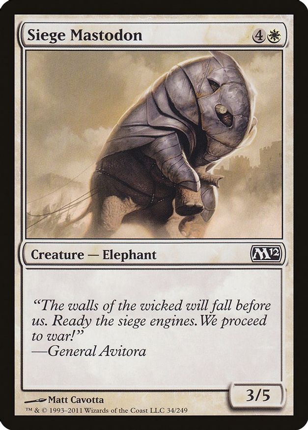 Siege Mastodon | 34 | Magic 2014 (M14)