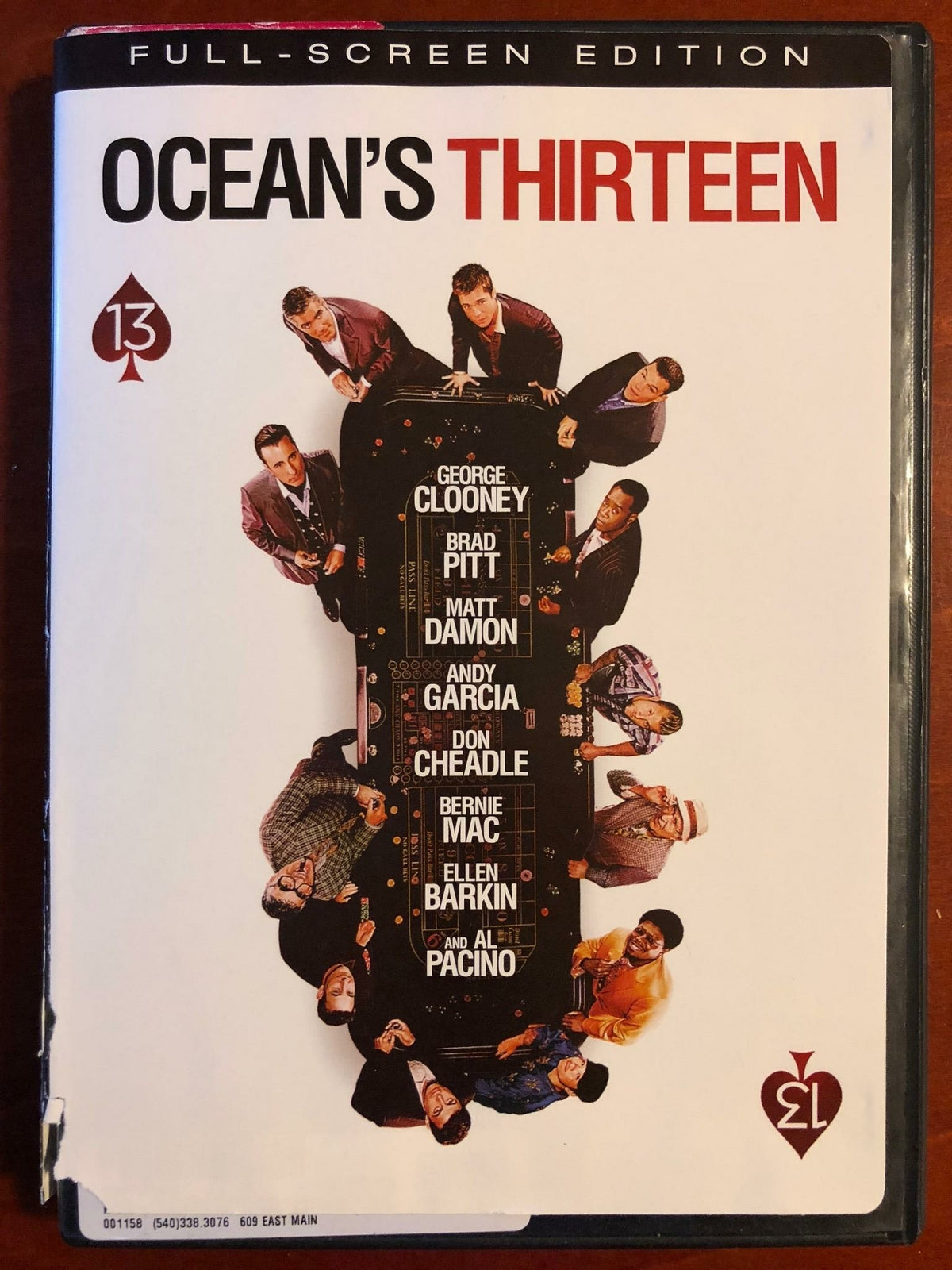 Oceans Thirteen (DVD, 2007, Full Frame) - L02