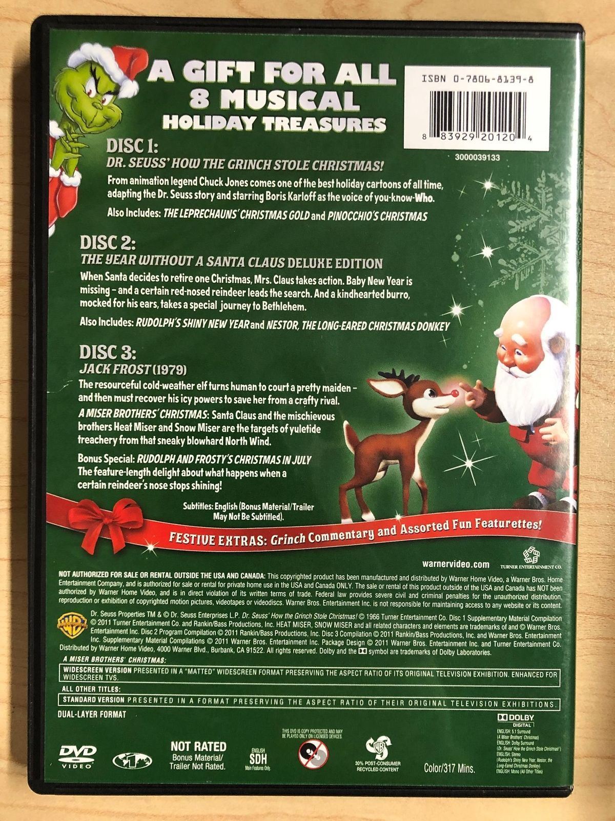 The Year Without a Santa Claus, Jack Frost, How the Grinch Sto... (DVD) - L01