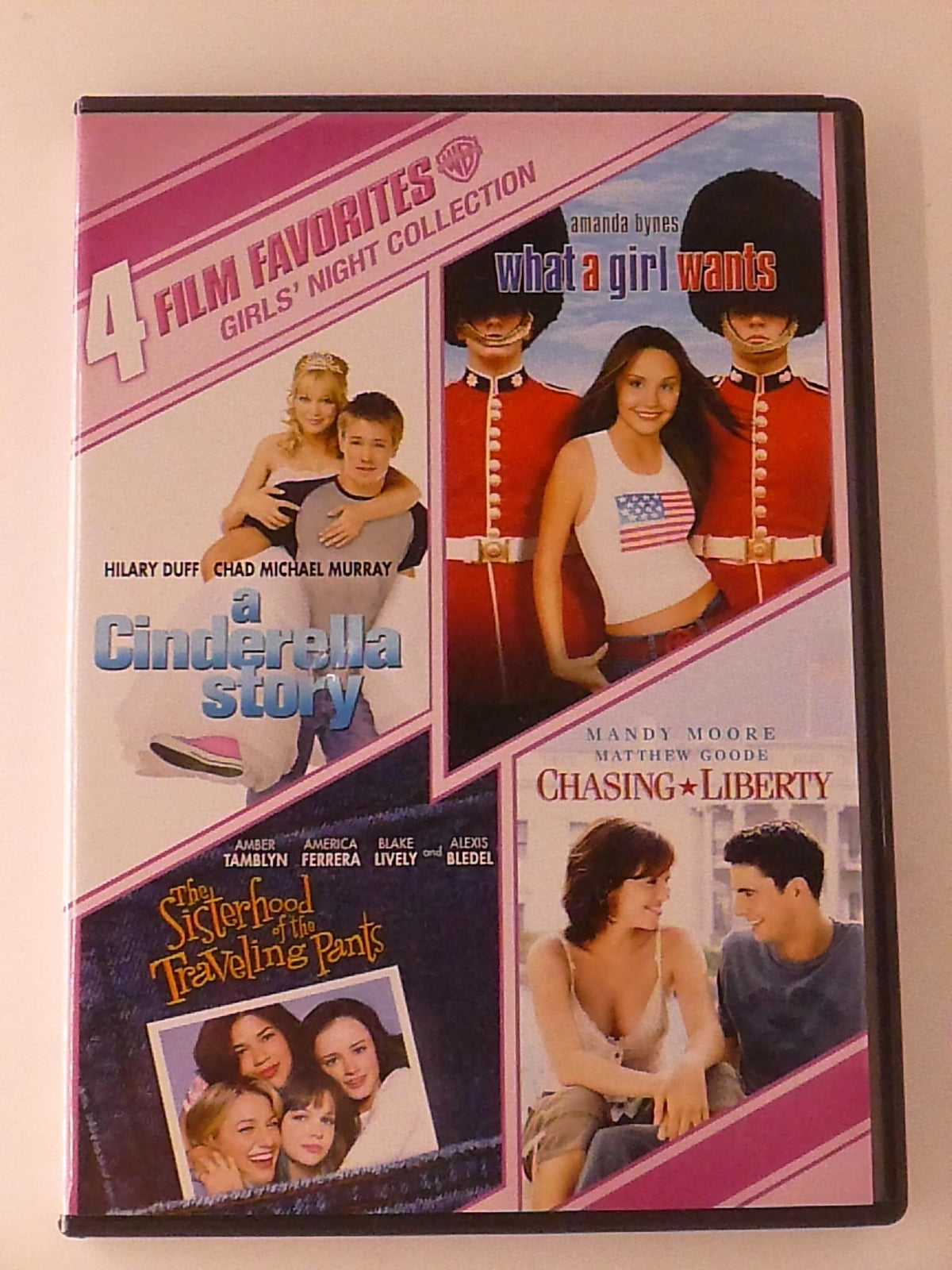 A Cinderella Story, What a Girl Wants, Chasing Liberty, Sis.. (DVD, 4-film) - K9