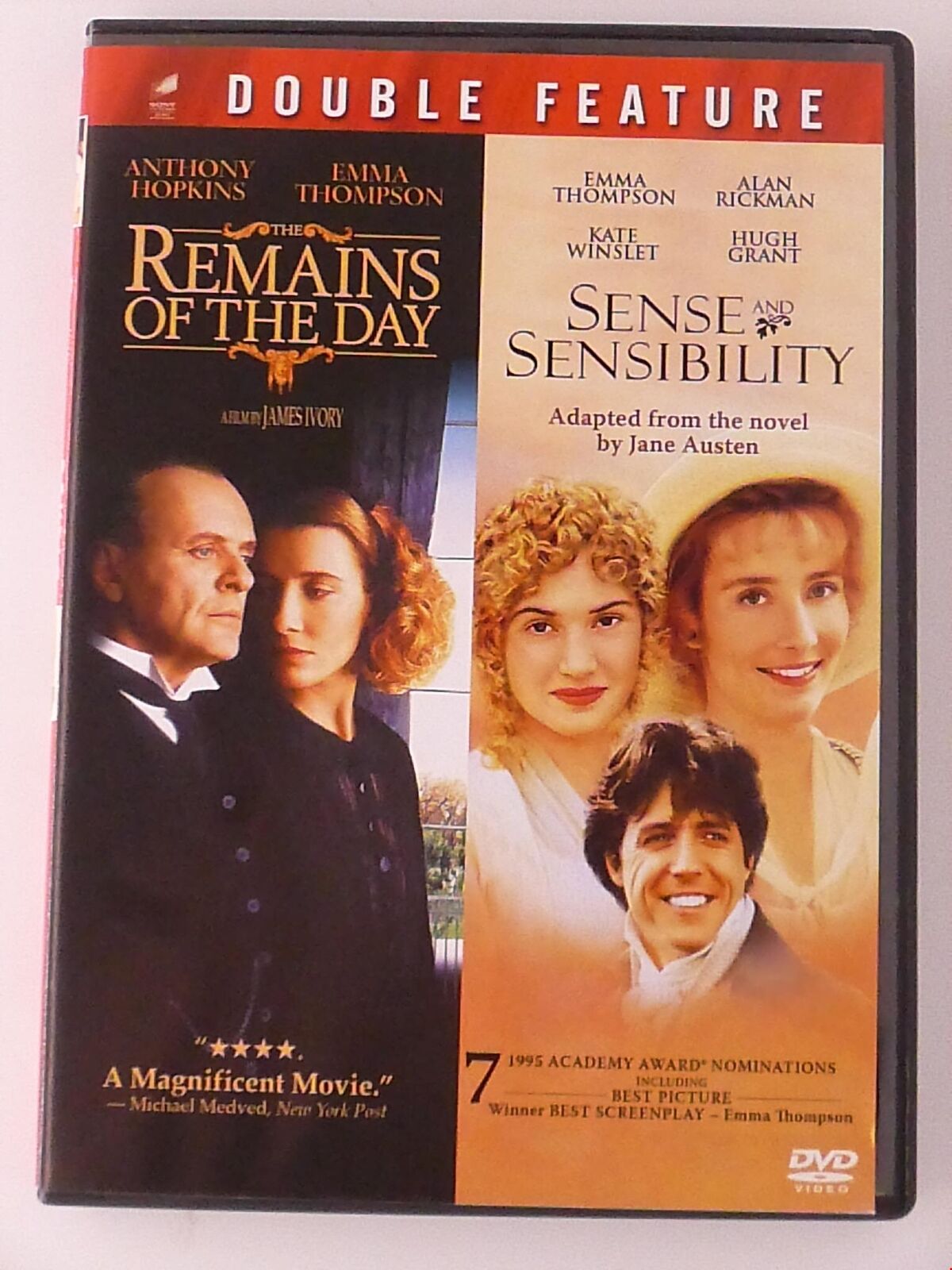 Remains of the Day - Sense and Sensibility (DVD, Double Feature) - K7