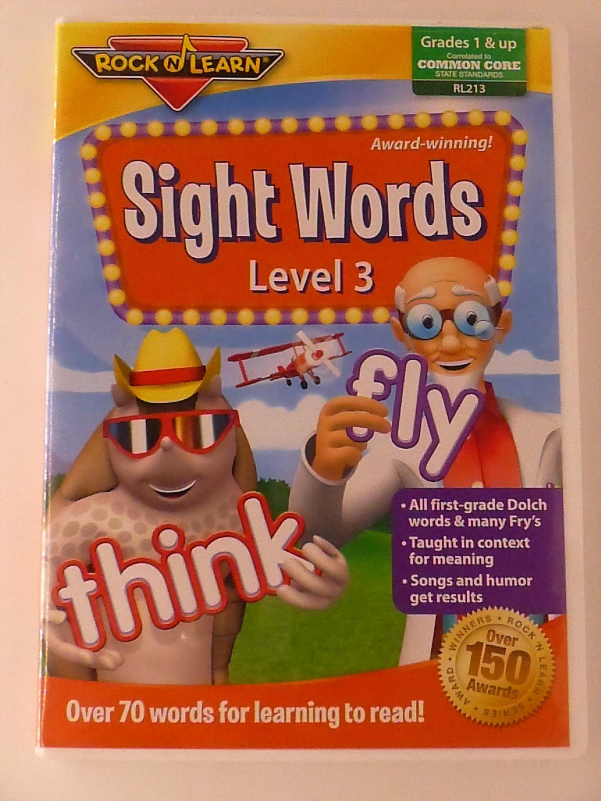 Rock N Learn - Sight Words Level 3 (DVD, Grades 1 and up) - K9