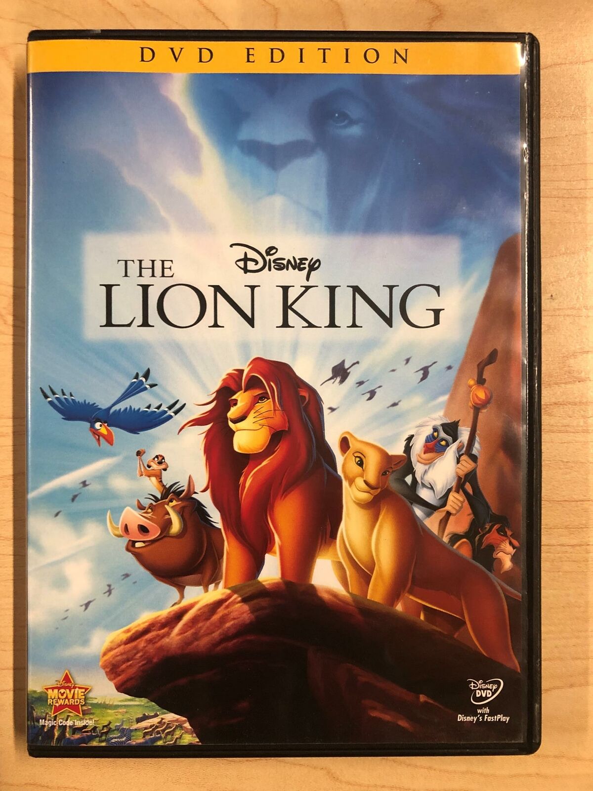 The Lion King (DVD, 1994, Disney) - L04