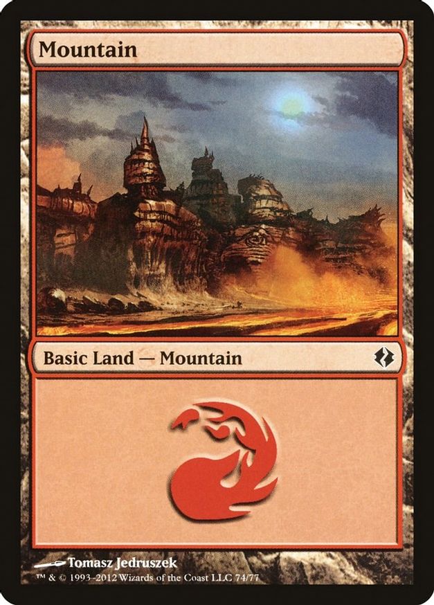 Mountain (74) | Duel Decks: Venser vs. Koth