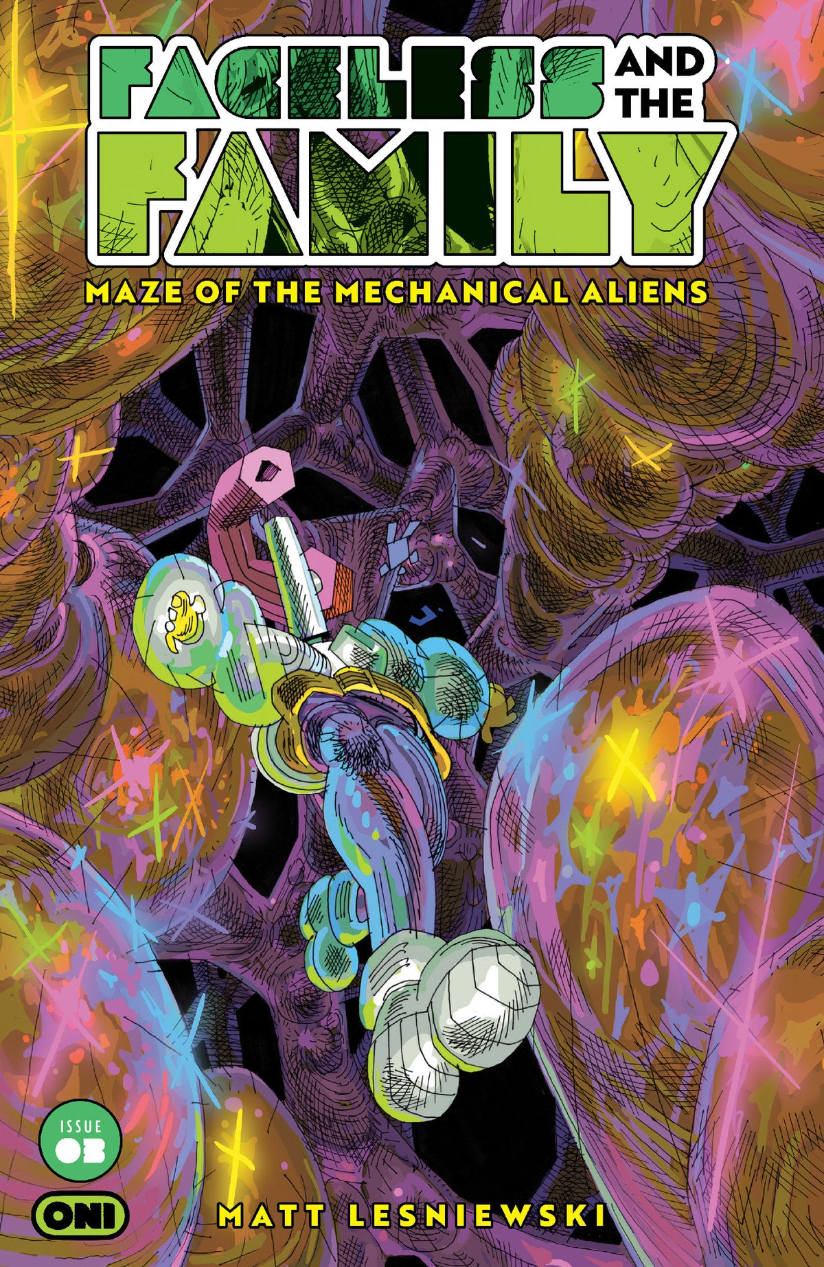 Faceless and the Family Maze of the Mechanical Aliens #3 (PRESALE 9/16/2026) You Pick Variant