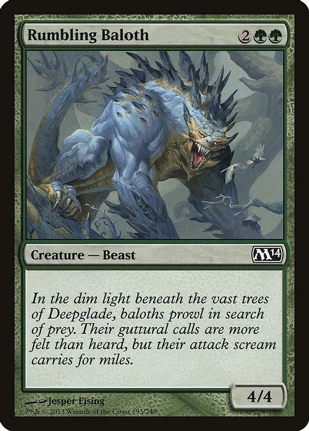 Rumbling Baloth | 193 | Magic 2014 (M14)