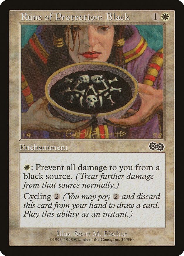 Rune of Protection: Black | 36 | Urza's Saga