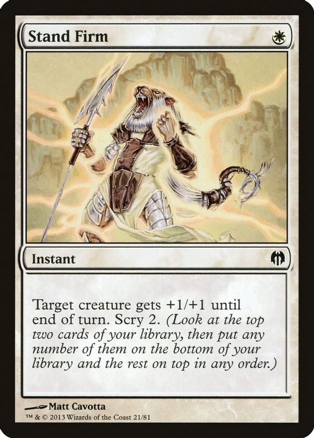 Stand Firm | 21 | Duel Decks: Heroes vs. Monsters