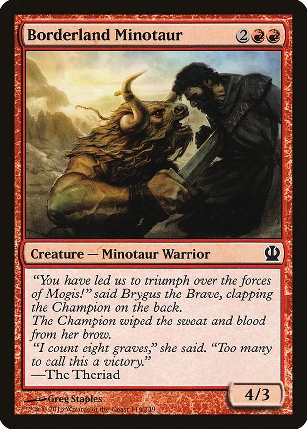 Borderland Minotaur | 114 | Theros