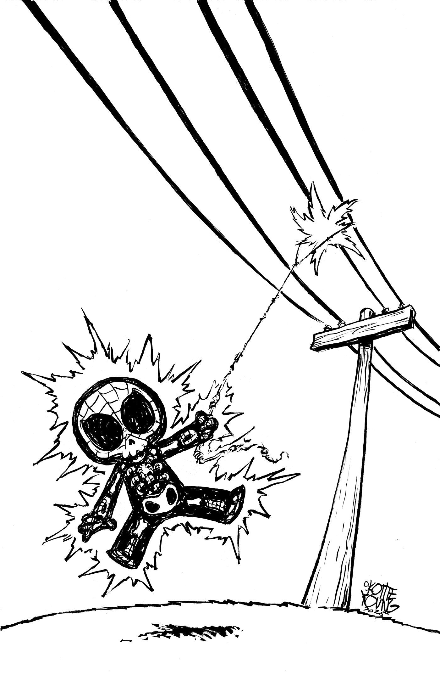 Amazing Spider-Man #69 Skottie Young B&W Virgin 1:100 Variant