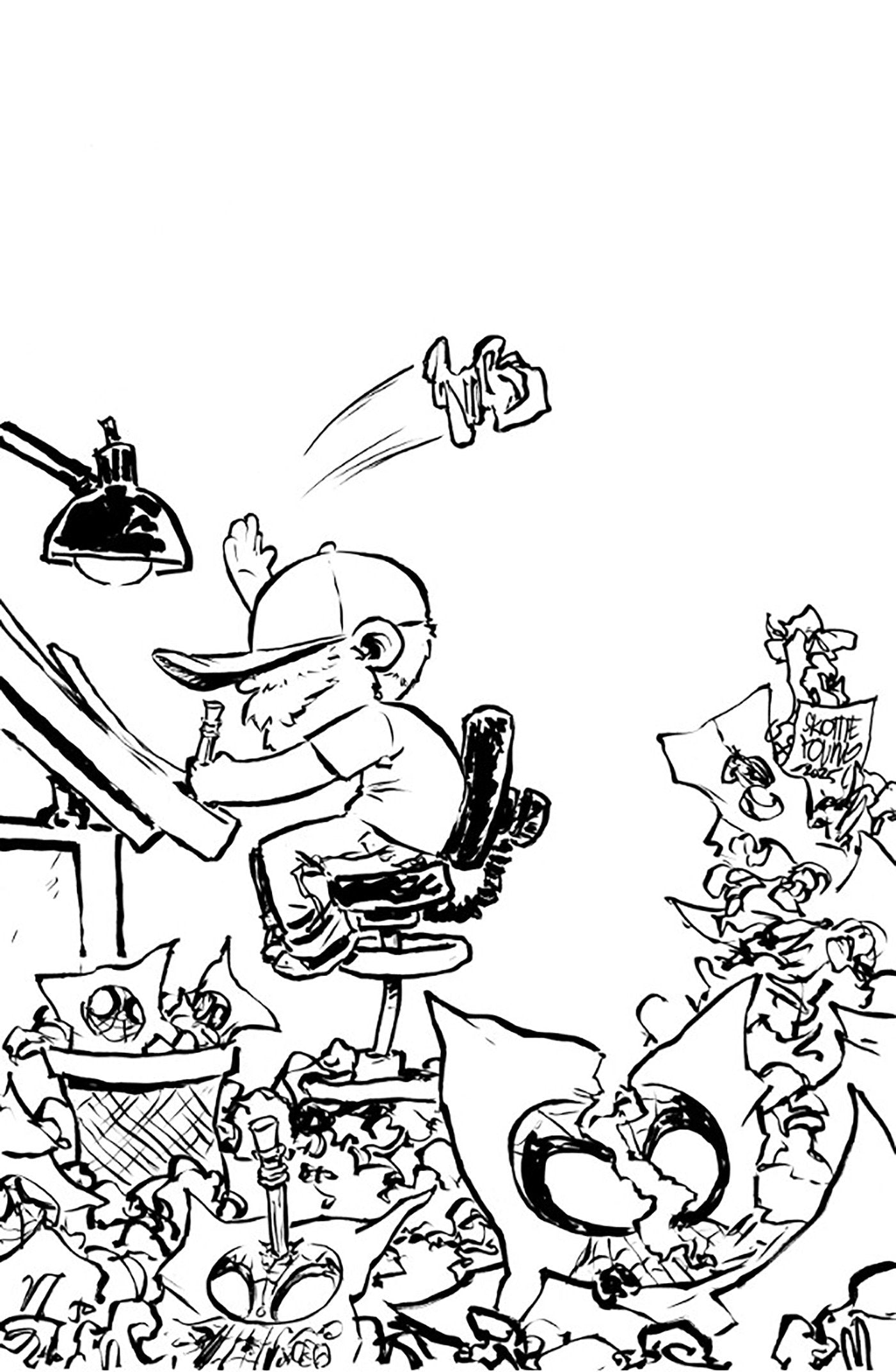 Amazing Spider-Man #70 Skottie Young B&W Virgin 1:100