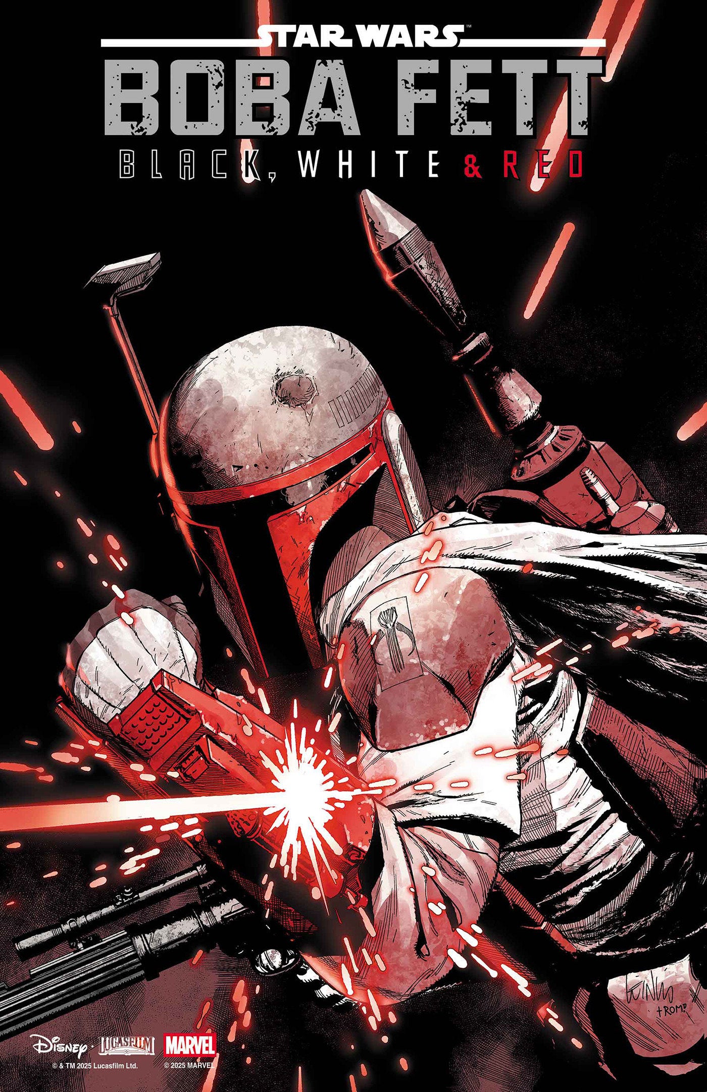 Star Wars: Boba Fett - BW & Red #1 Leinil Yu 1:25 (PRESALE 9/17/25)
