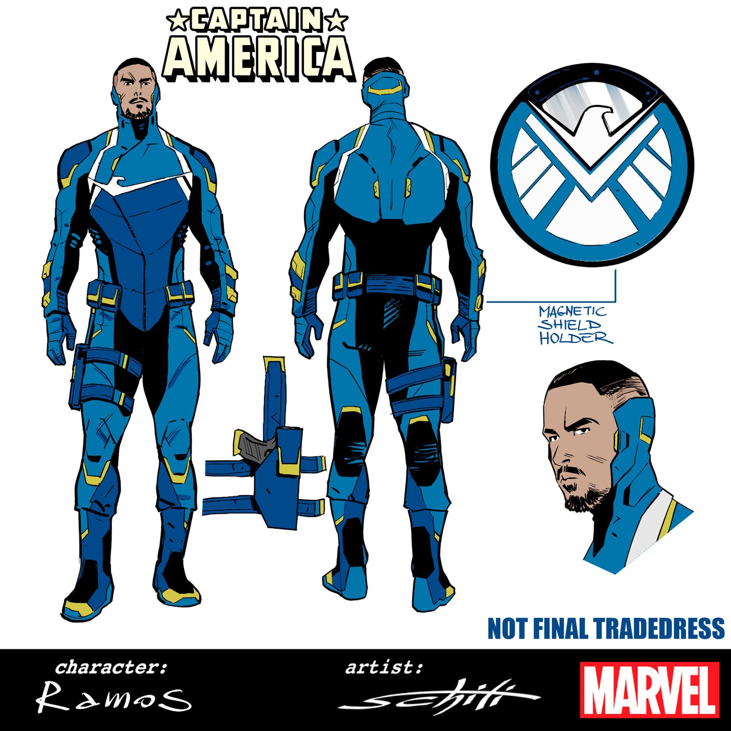 Captain America #6 Valerio Schiti Design 1:10 (PRESALE 12/21/25)