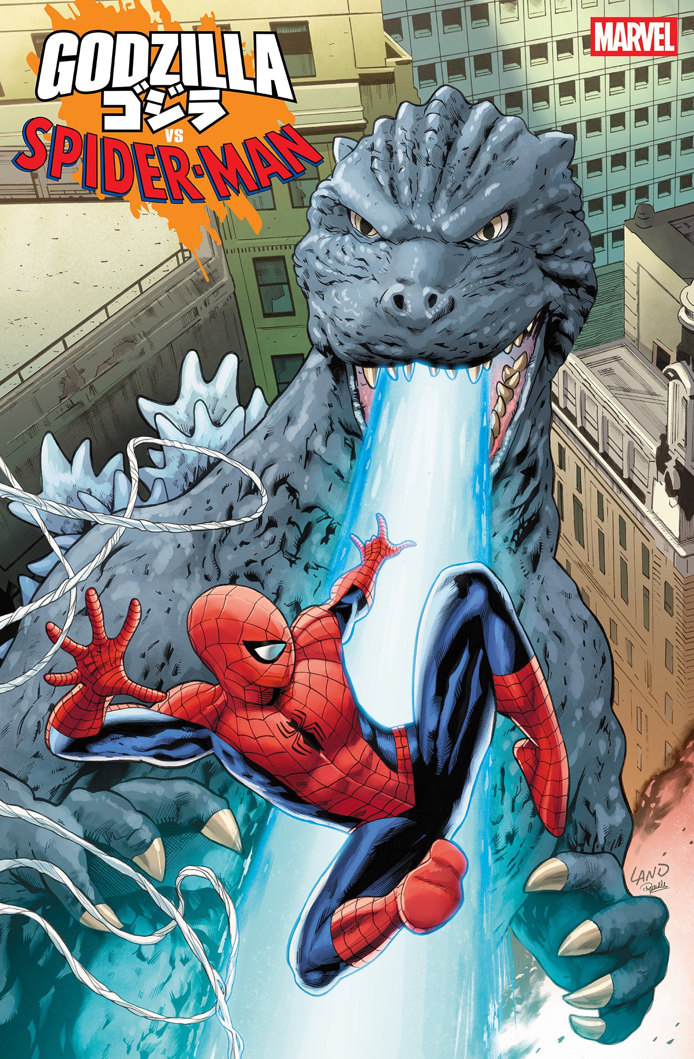 Godzilla vs. Spider-Man #1 Greg Land 1:25