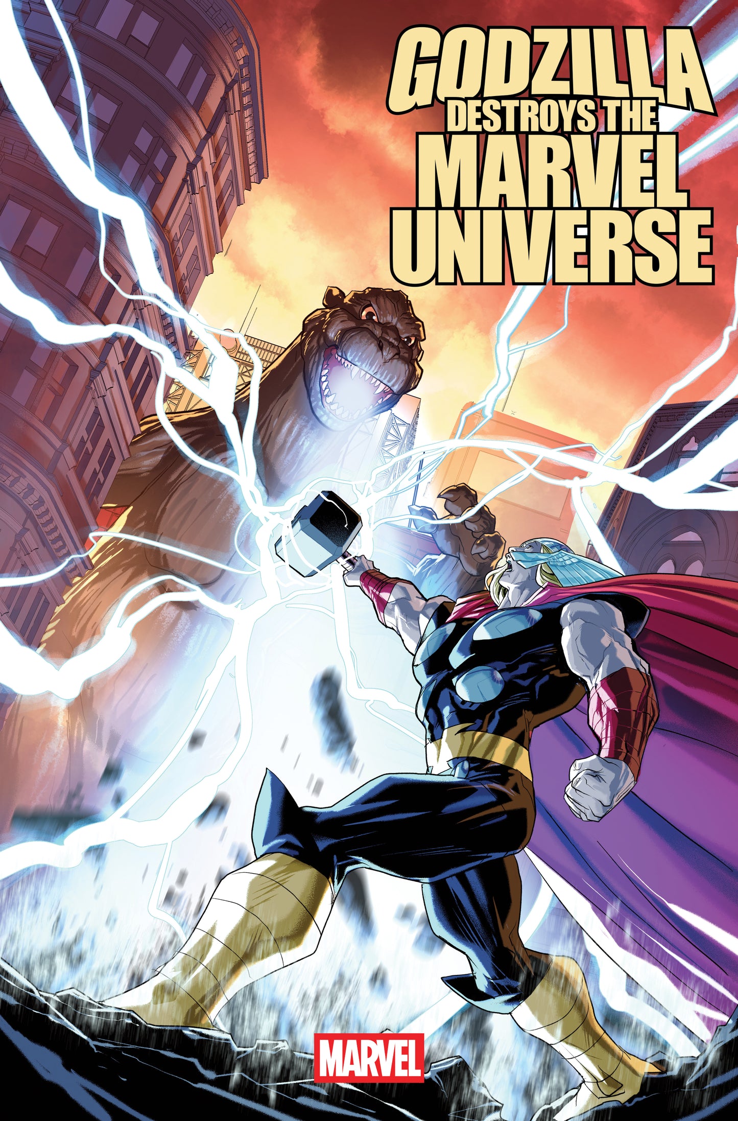 Godzilla Destroys The Marvel Universe #1 Pete Woods 1:25