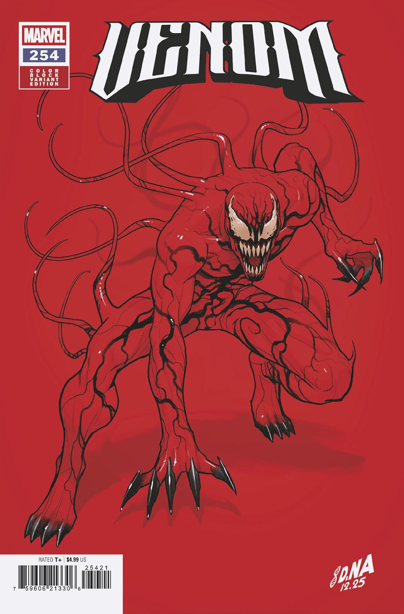 Venom #254 David Nakayama Color Block Red Variant – 412 Comics