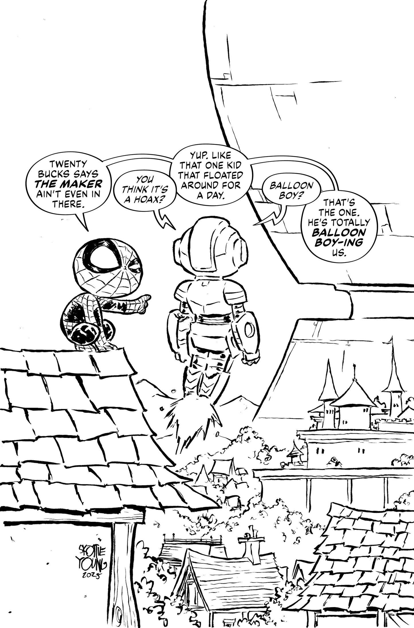 Ultimate Endgame #1 Young Black And White 1:100 (PRESALE 12/31/25)