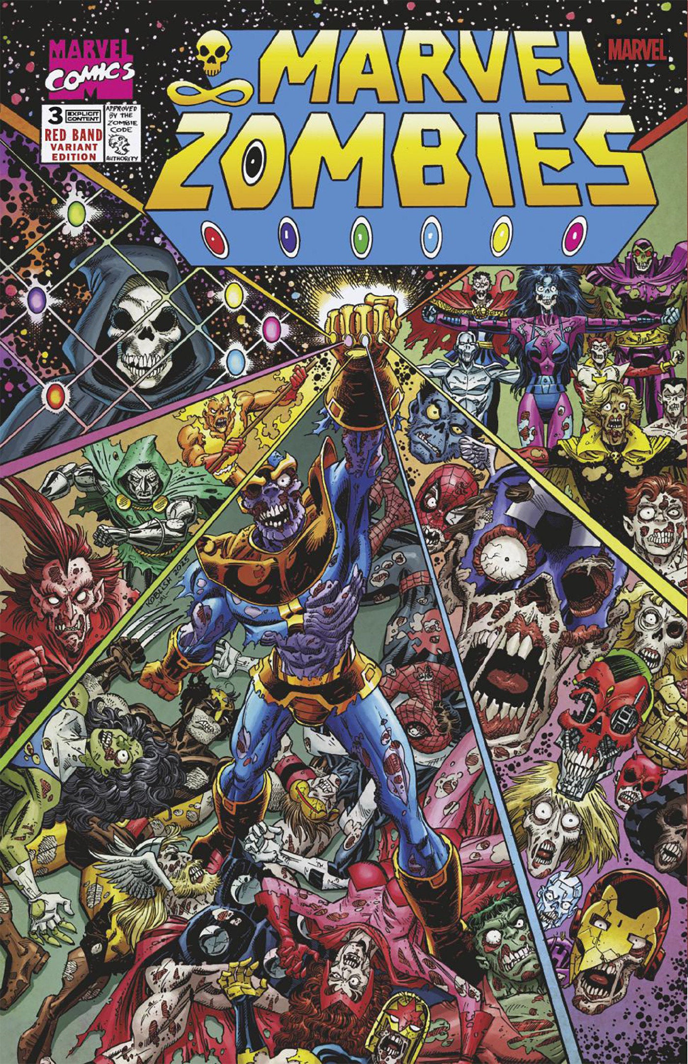 Marvel Zombies: Red Band #3 Scott Koblish Retro Zombie Variant