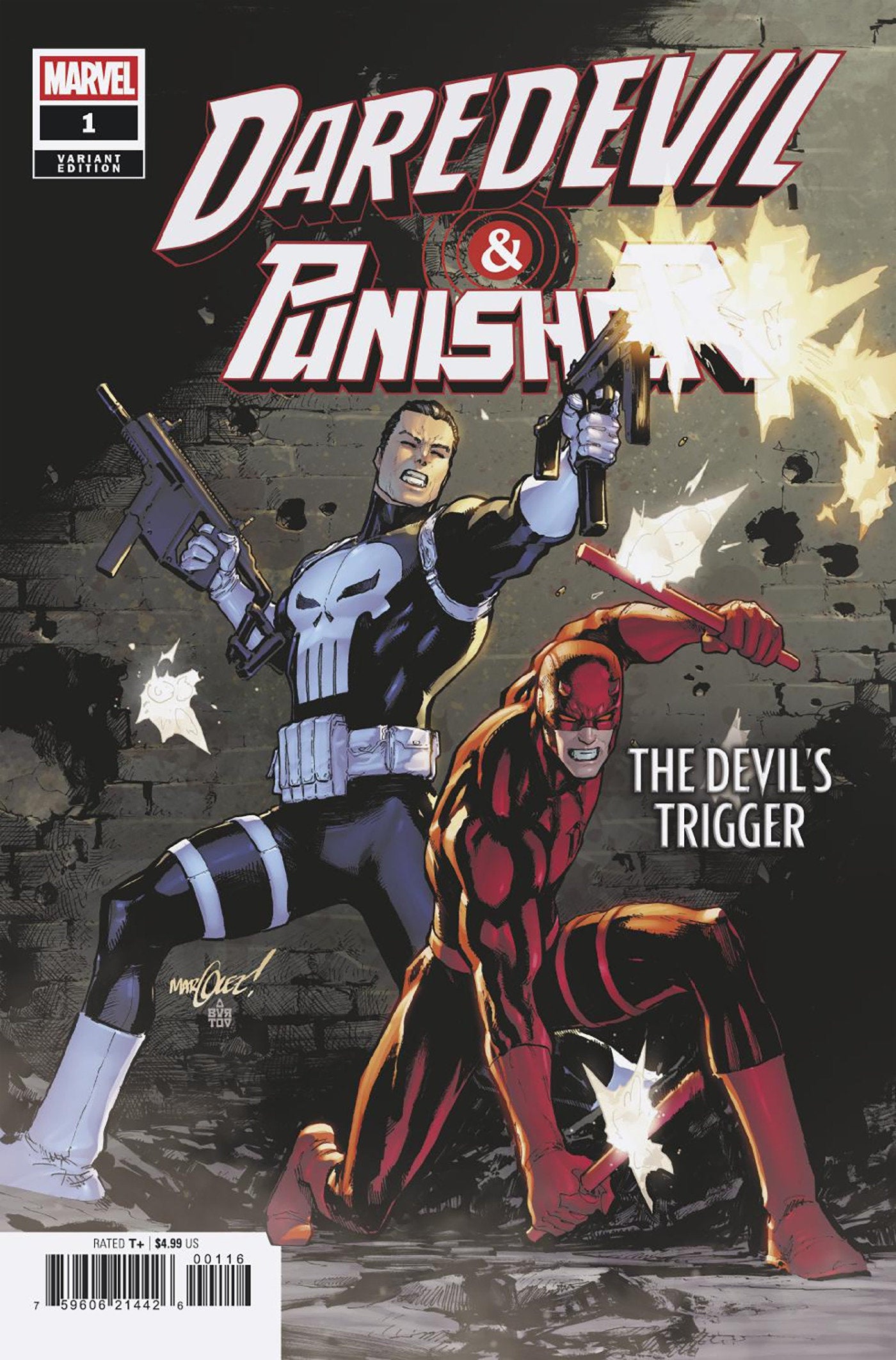 Daredevil/Punisher: The Devil's Trigger #1 David Marquez 1:25 (PRESALE 11/26/25)
