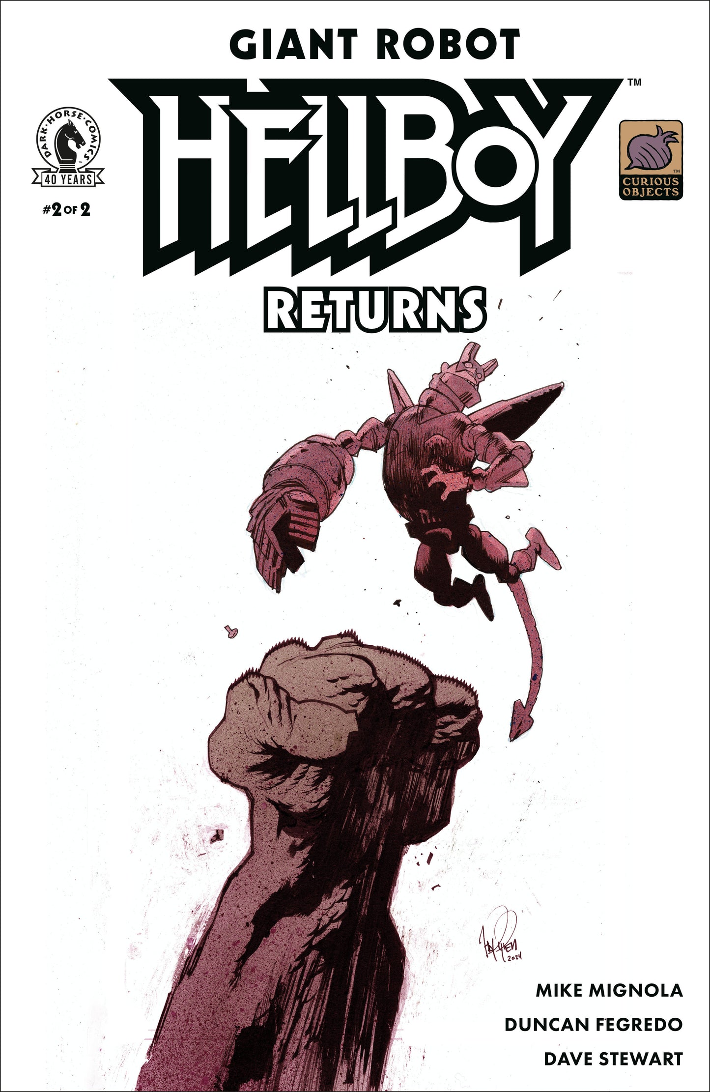 Giant Robot Hellboy Returns #2 Cover B (James Harren)