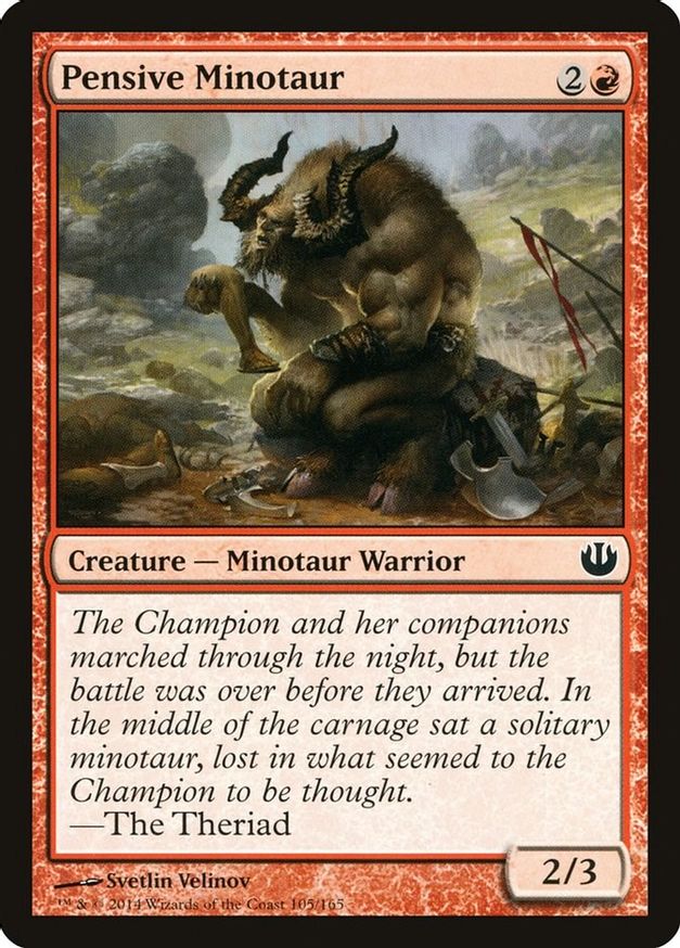 Pensive Minotaur | 105 | Journey Into Nyx