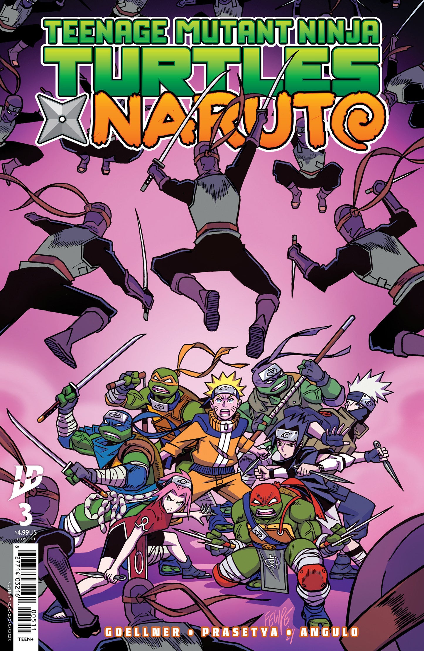 Teenage Mutant Ninja Turtles X Naruto #3 1:25