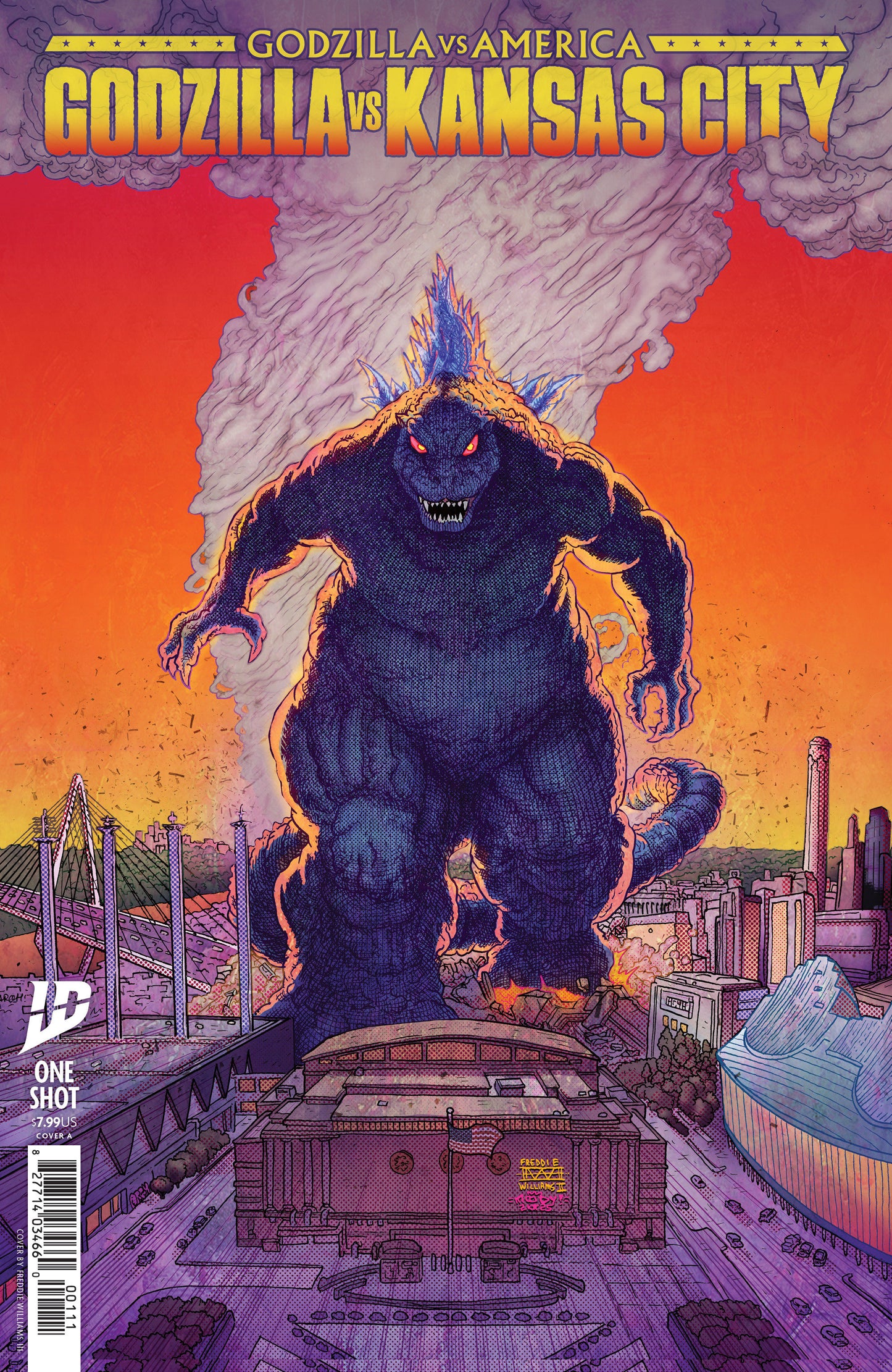 Godzilla vs. America: Kansas City Cover A (Williams II & Moody)