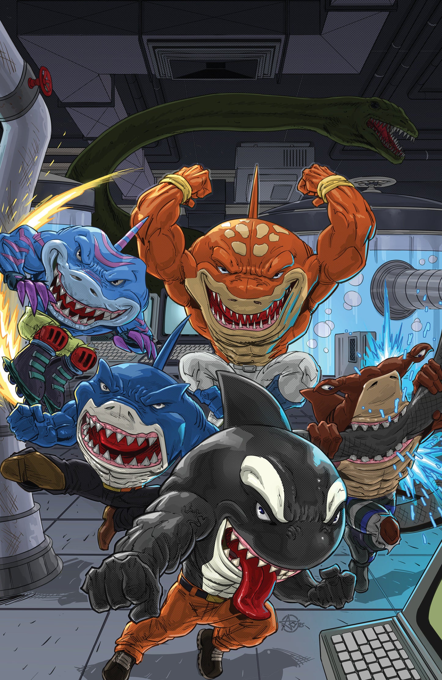 Street Sharks: Annual 2026 Variant Ri (25) (Medel Full Art)(RELEASES 4/29/26)
