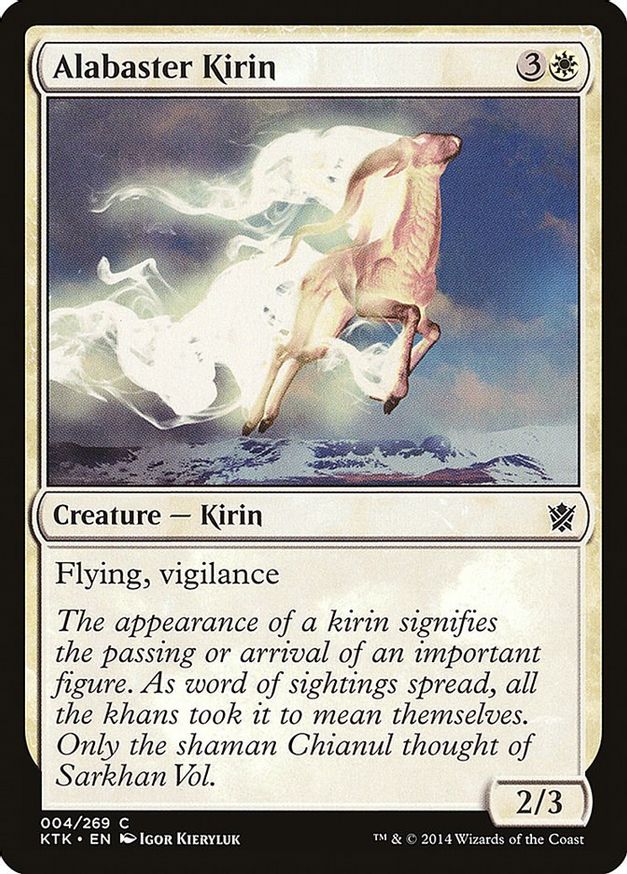 Alabaster Kirin | 4 | Khans of Tarkir