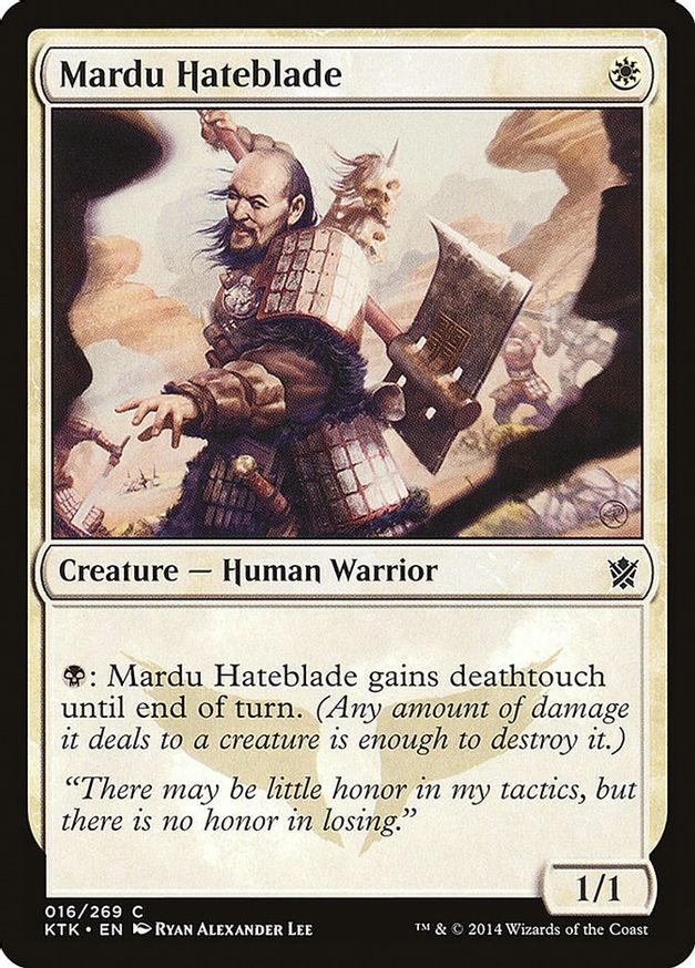 Mardu Hateblade | 16 | Khans of Tarkir