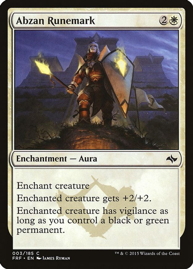 Abzan Runemark | 3 | Fate Reforged