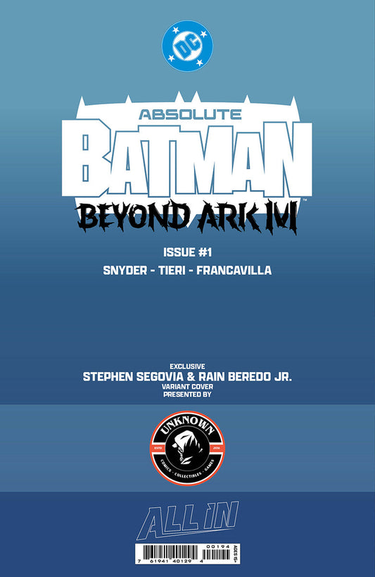ABSOLUTE BATMAN BEYOND ARK M #1 STEPHEN SEGOVIA EXCLUSIVE VAR (12/16/2026)