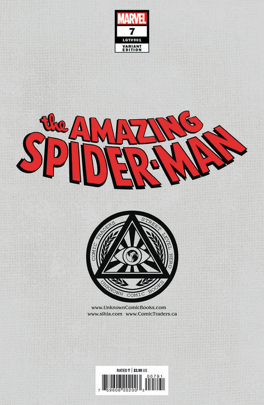 Amazing Spider-Man #7 Unknown Comics Edge Exclusive Virgin Var (08/10/2022)
