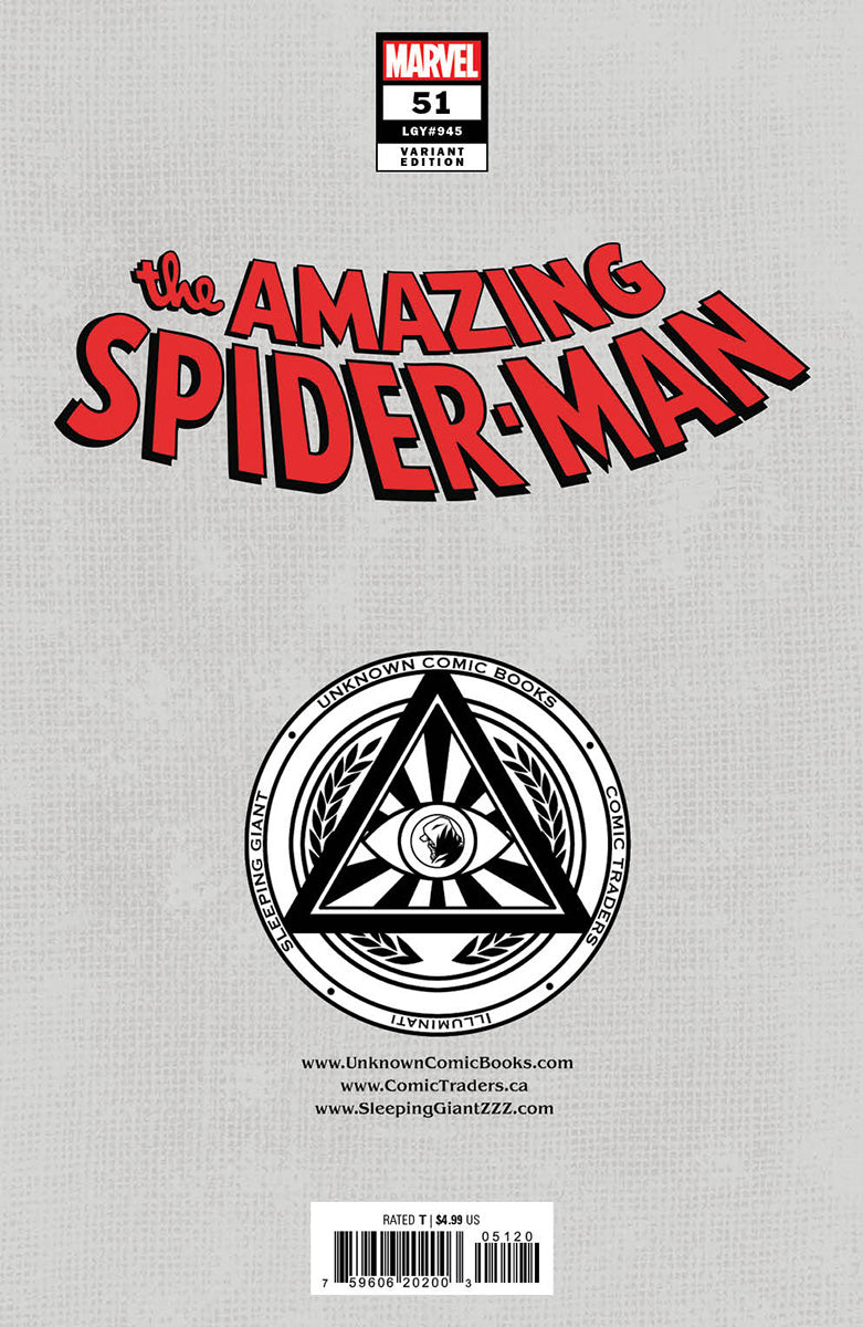 AMAZING SPIDER-MAN #51 GERALD PAREL EXCLUSIVE VIRGIN VAR (06/05/2024)