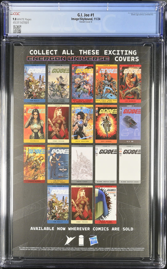 GI JOE #1 CVR D DAVID FINCH & DANNY MIKI VAR - CGC 9.8