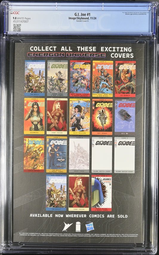 GI JOE #1 CVR H 1:10 DAVID NAKAYAMA - CGC 9.8