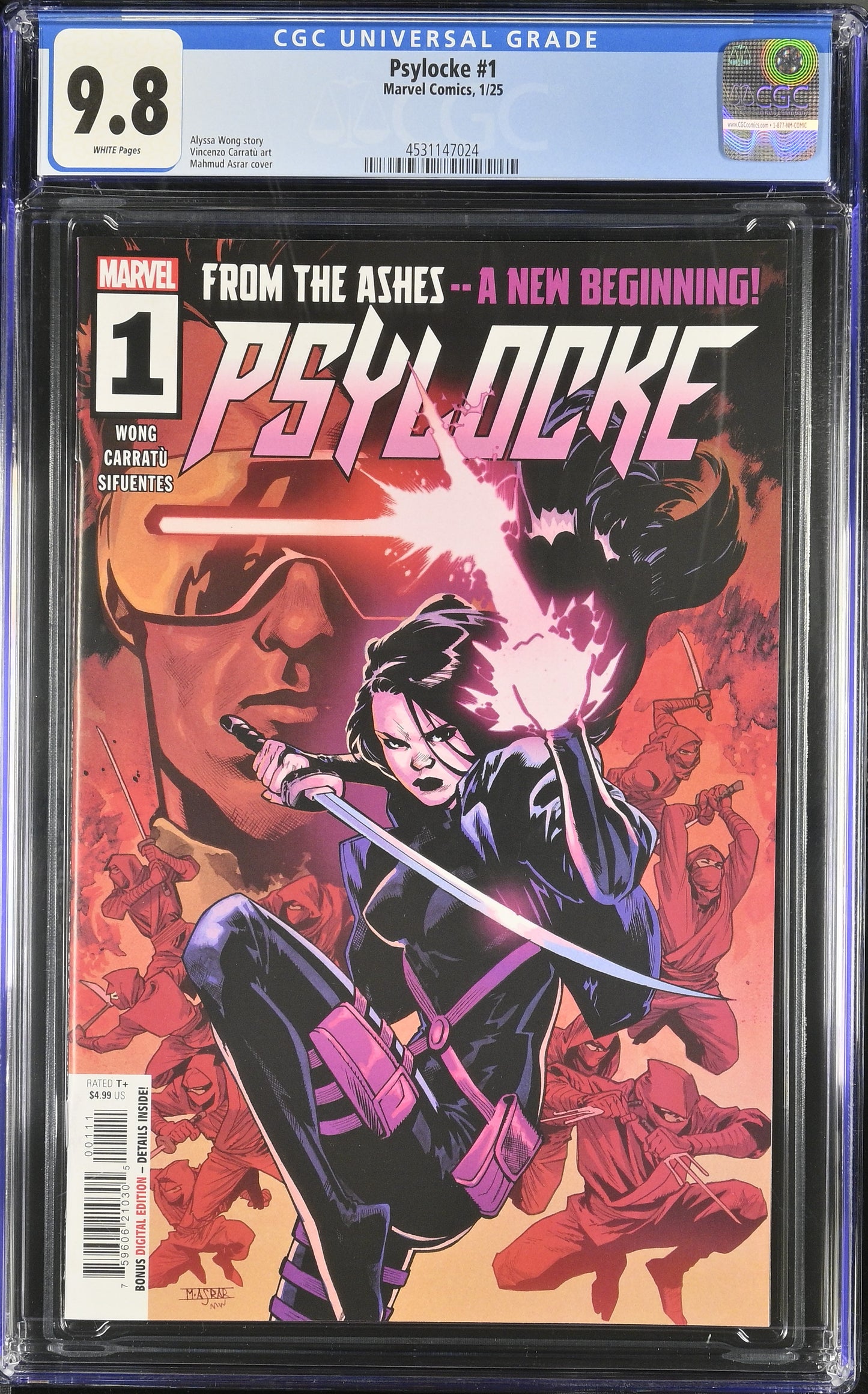 PSYLOCKE #1 - CGC 9.8